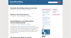 Desktop Screenshot of dauerwerbeblog.de